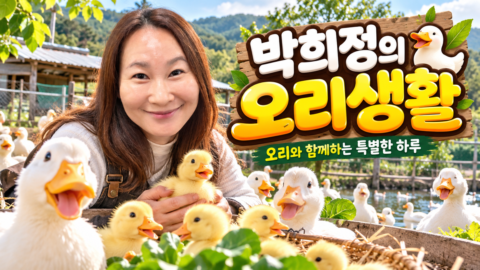 화순군 AI 디지털 대전환 교육을 통해 개설된 '박희정의 오리생활' 타이틀 이미지